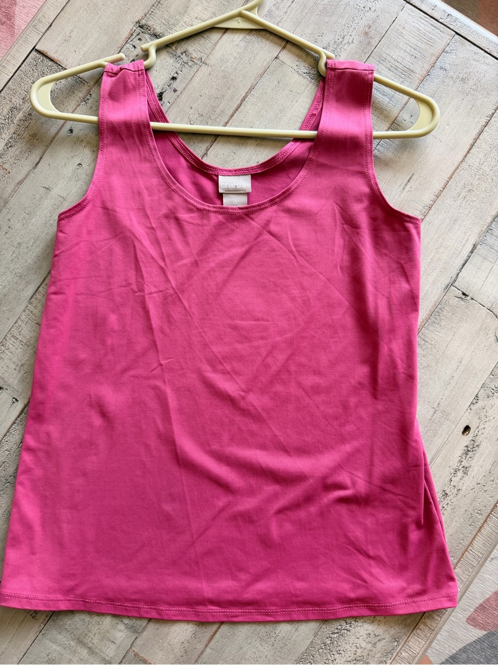 Chico's Vibrant Pink Scoop Neck Tank